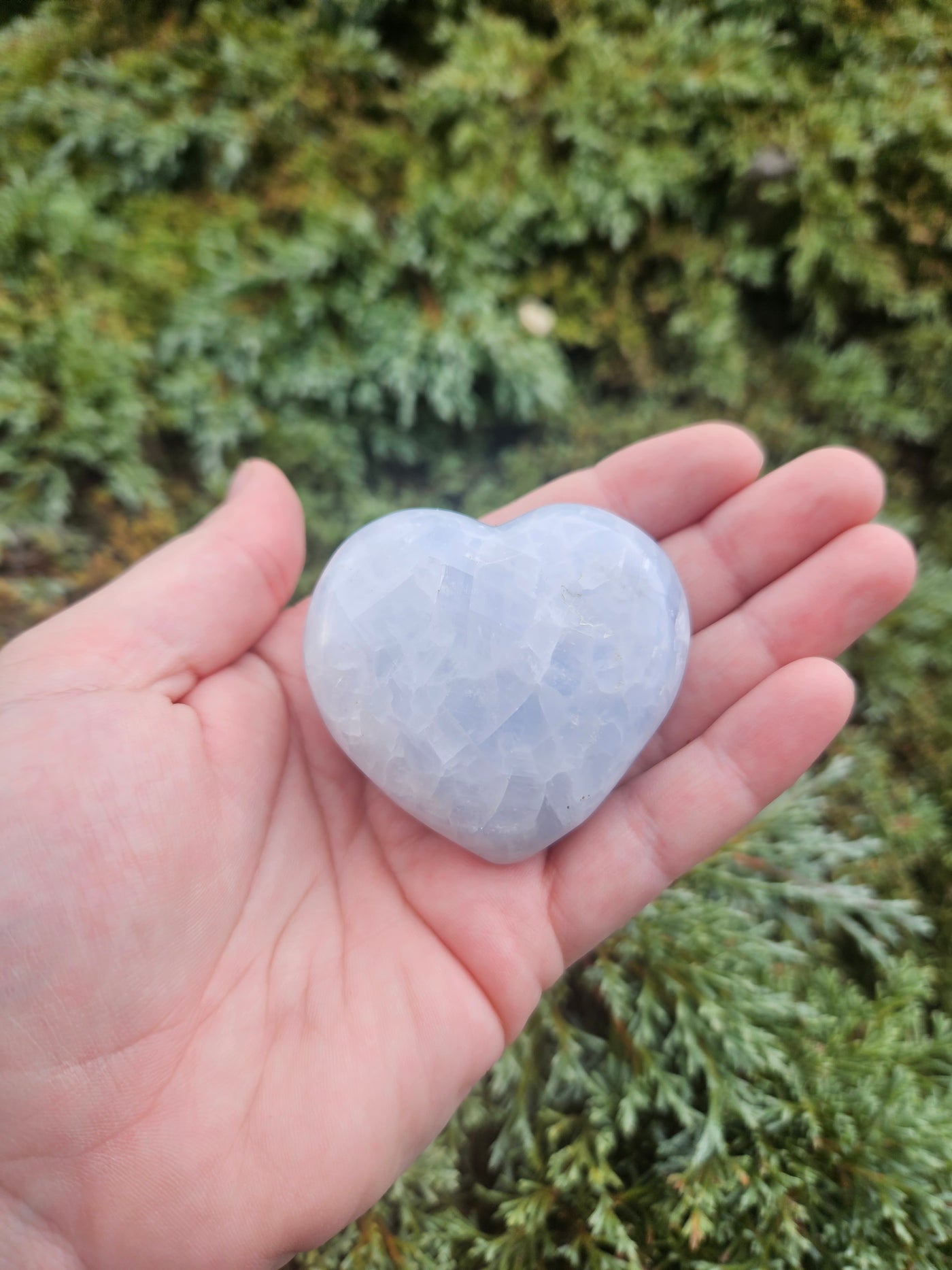 SC - Blue Calcite Heart #3