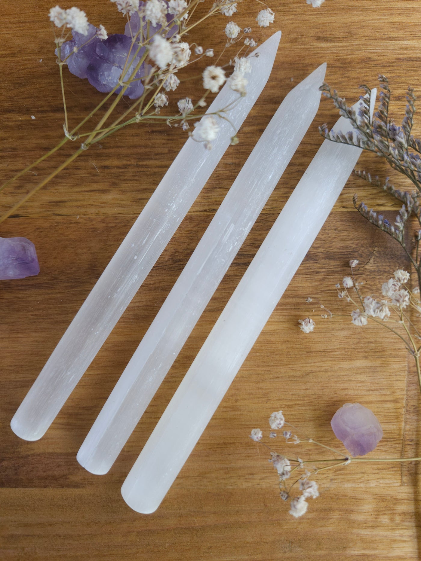 Pointed Selenite Wand