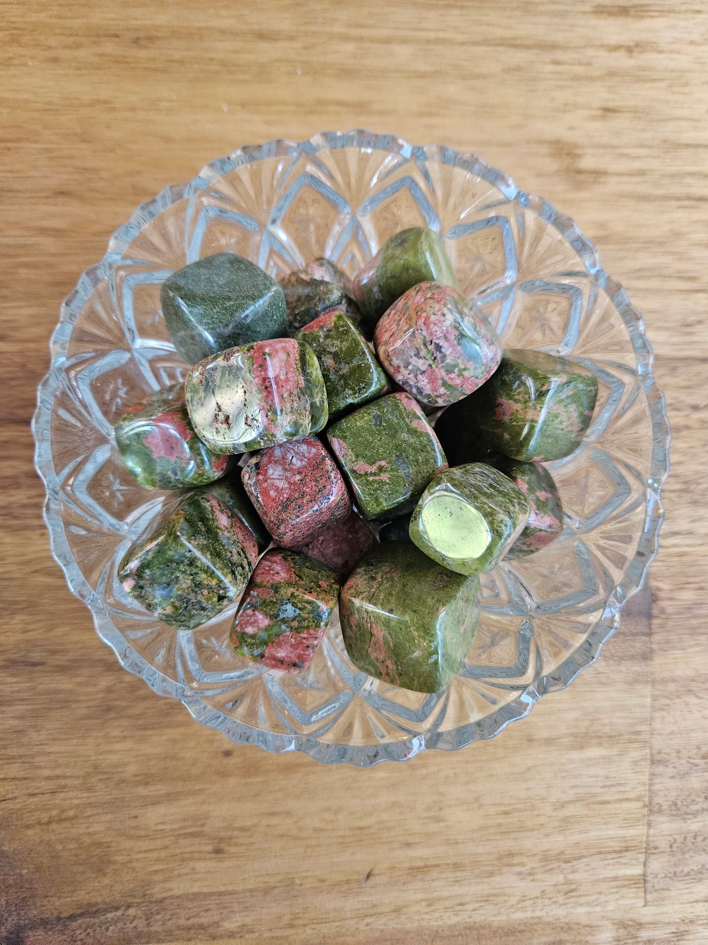 Unakite Cube Tumble