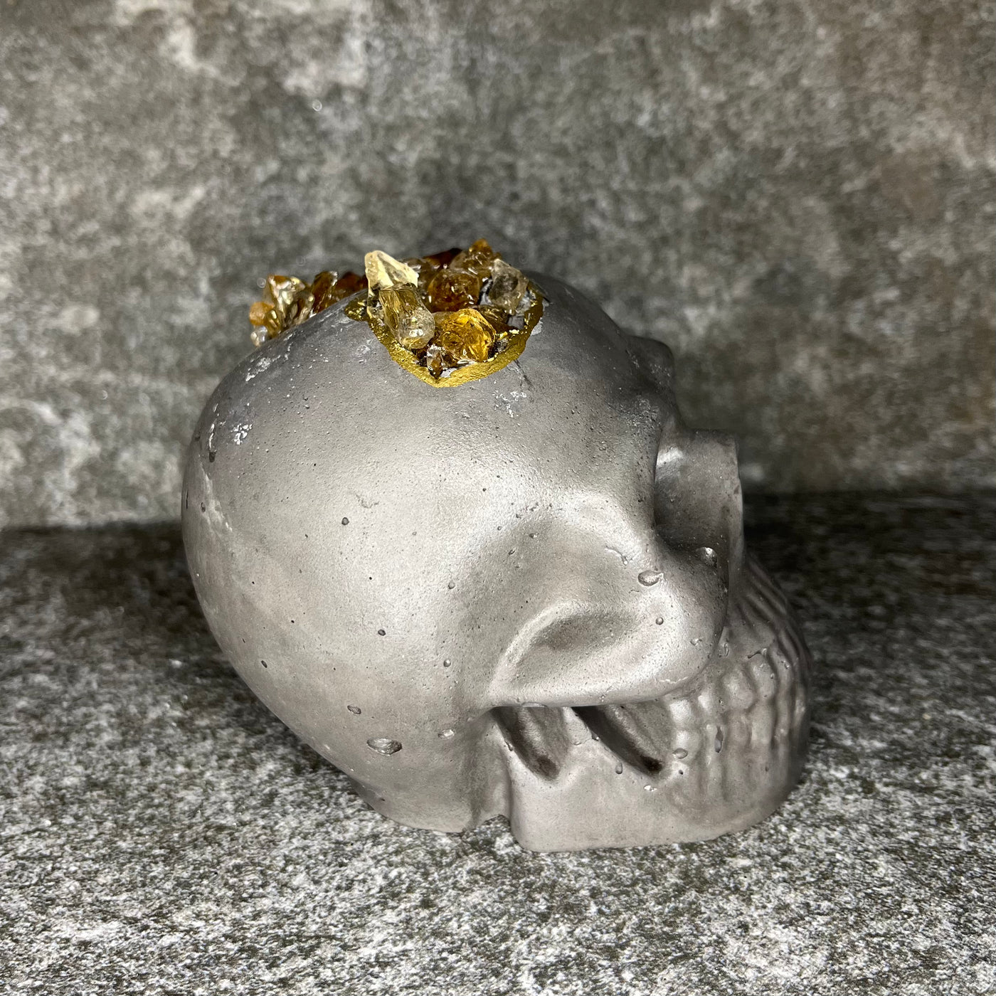 Citrine Cement Skull
