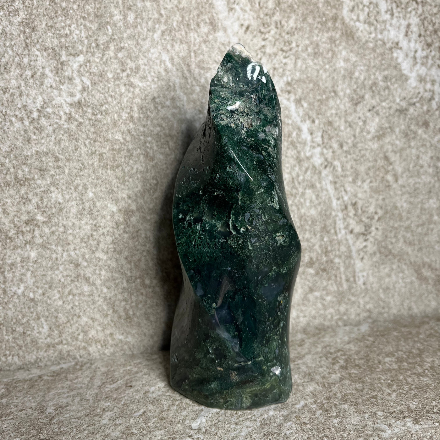Moss Agate Flame #1