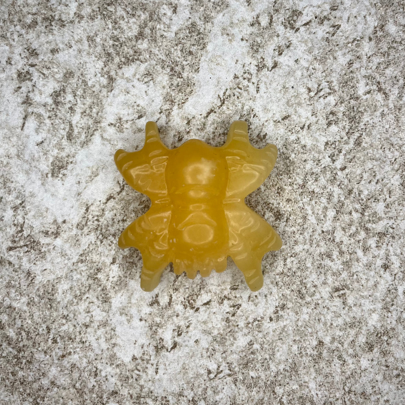 Yellow Calcite Spider