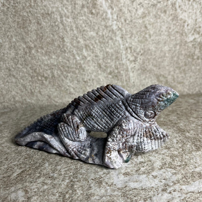 Purple Moss Agate Lizard #2