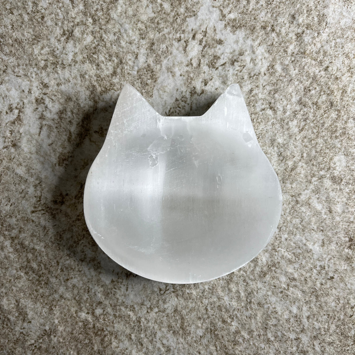 Selenite Cat Bowl