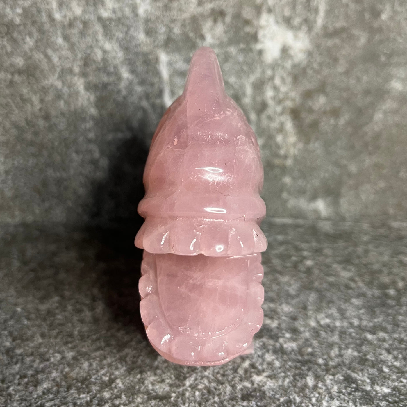 Rose Quartz Standing Fish #2