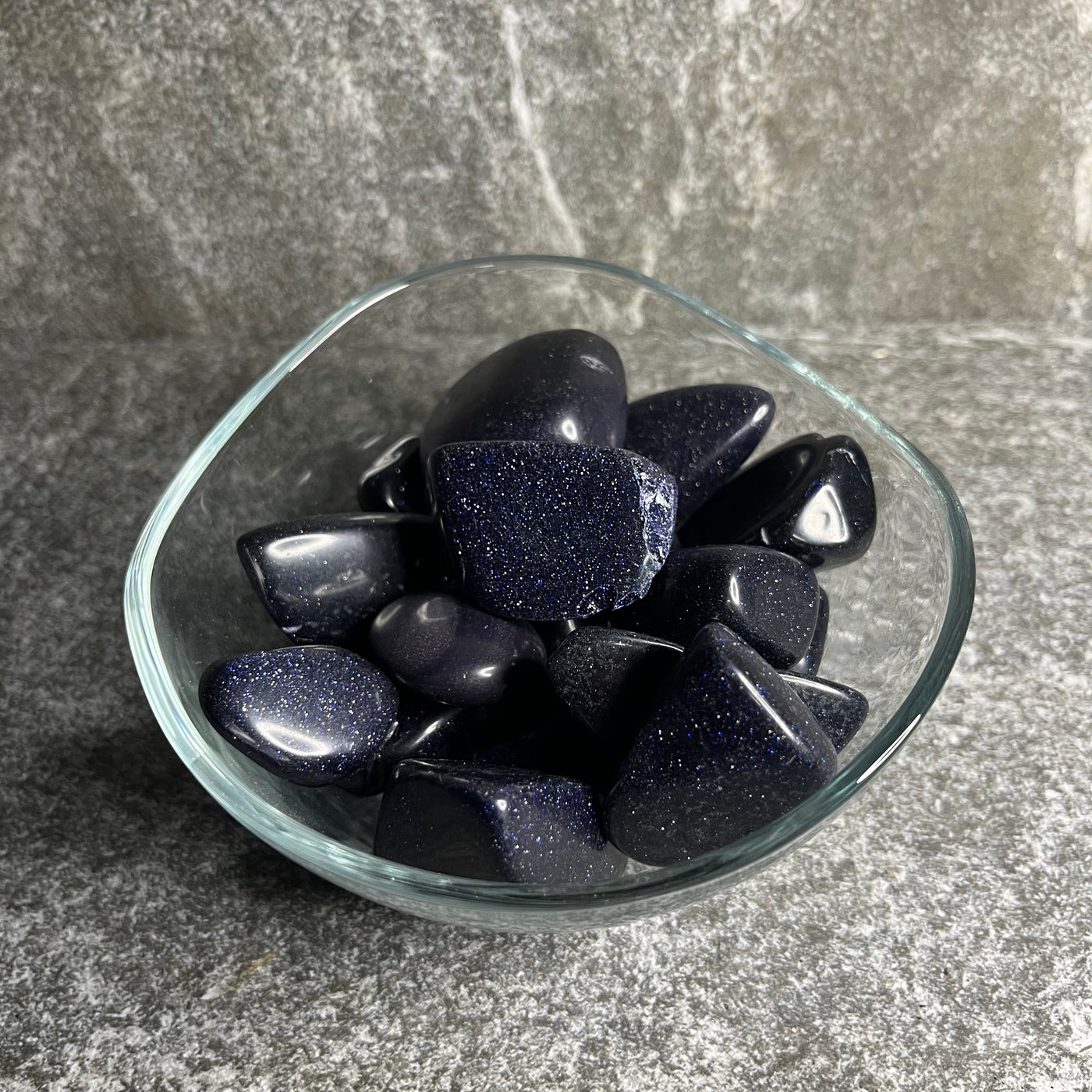 Blue Goldstone Tumble
