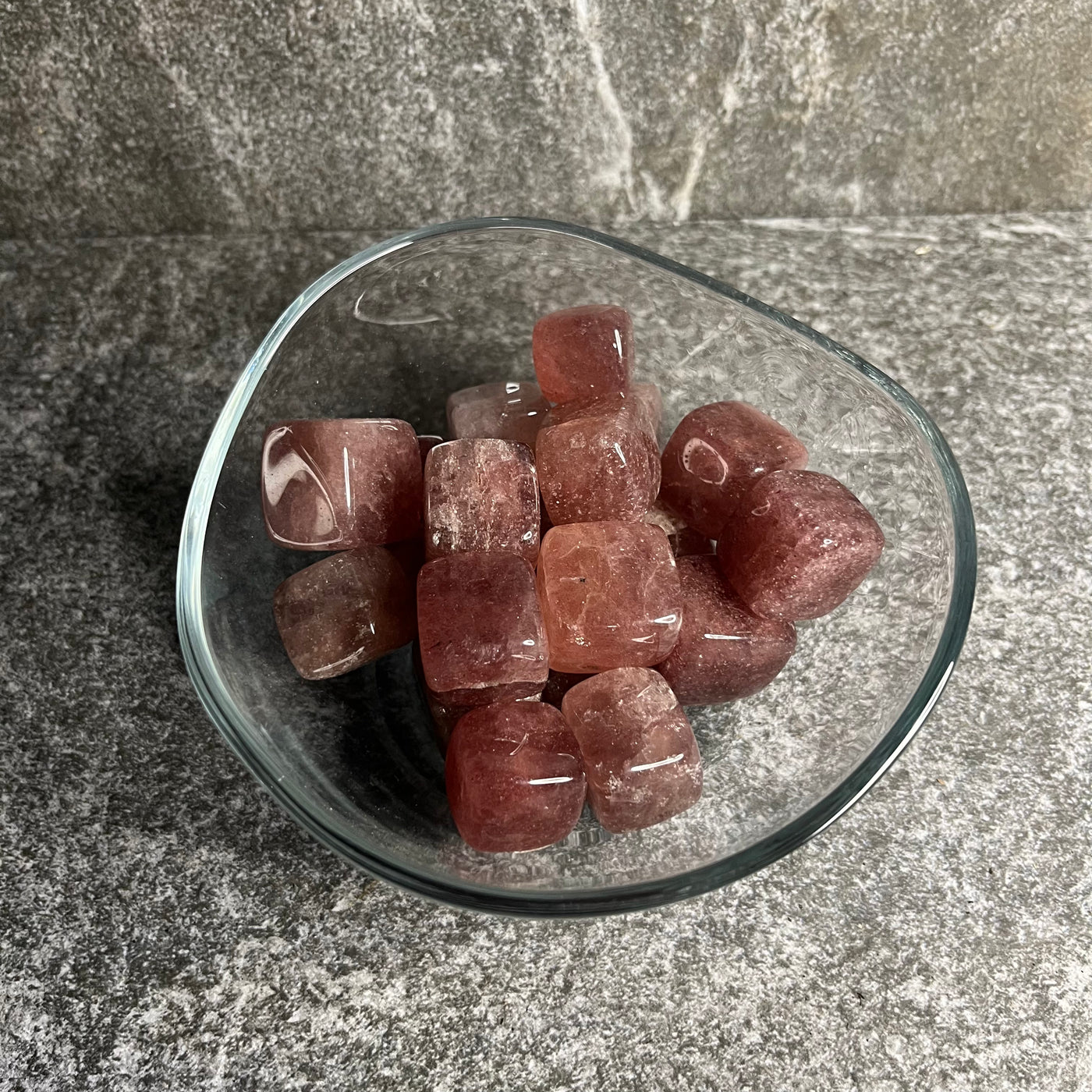Strawberry Quartz Cube