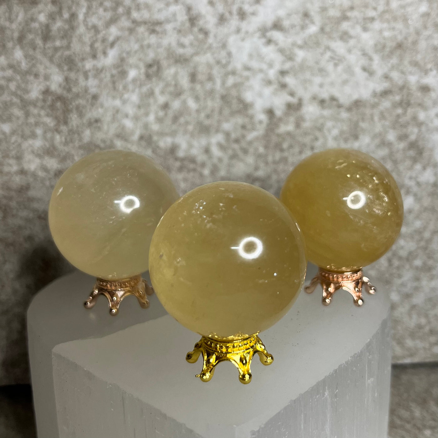 Honey Calcite Small Sphere