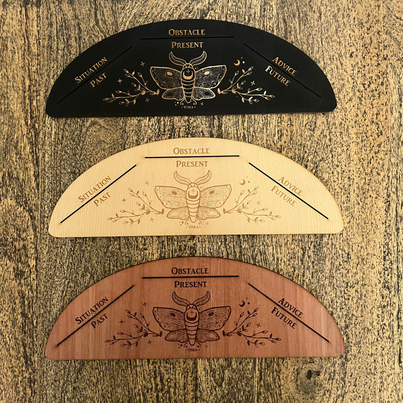 Moth Three Card Tarot Stand