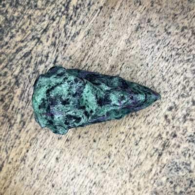Ruby in Zoisite Crow Skull