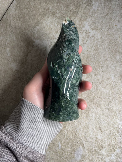 Moss Agate Flame #1